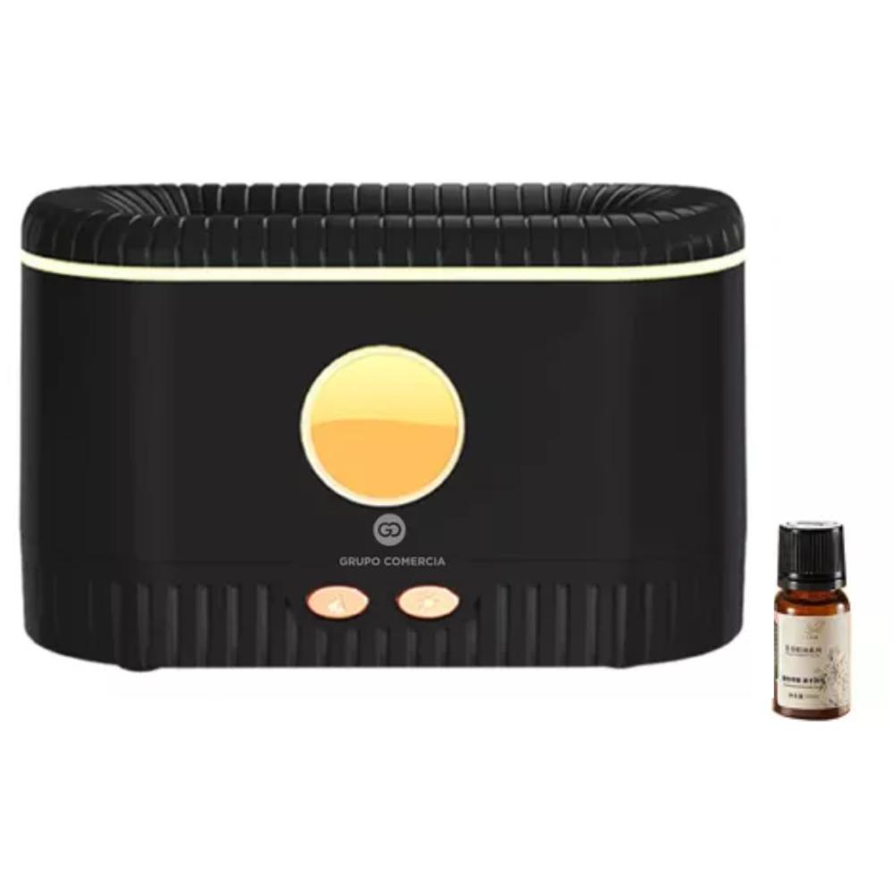 Humidificador Difusor Aromas Chimenea Esencia Aromaterapia Color Negro