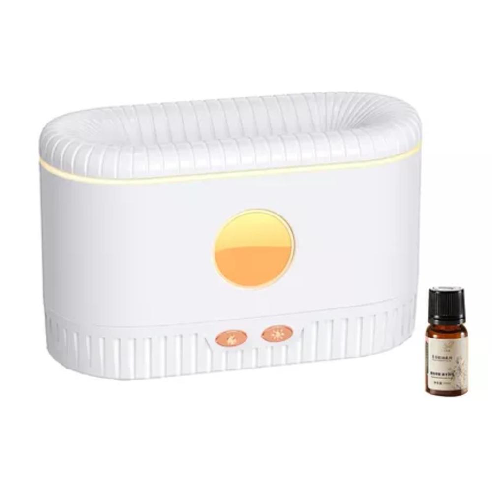Humidificador Difusor Aromas Chimenea Esencia Aromaterapia Color Blanco
