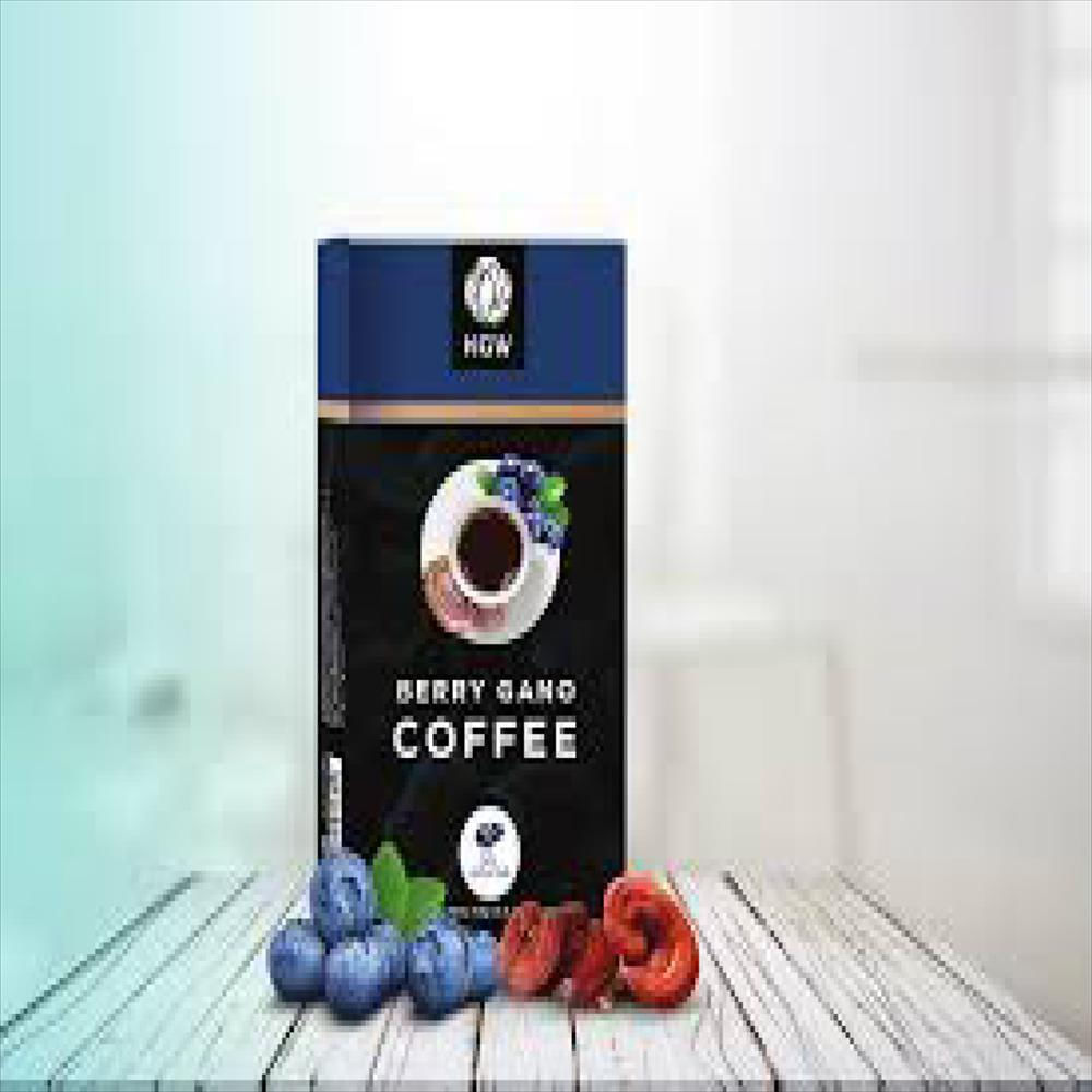 Berry Gano Coffee Café Instantáneo Con Arándanos Y Ganoderma 12 Sobres (3,5G Cada Uno)
