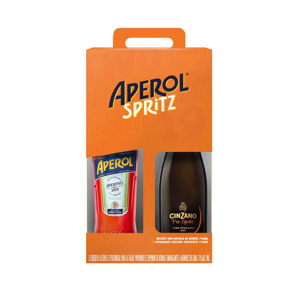 Aperitivo APEROL SPRITZ +vino espumante cinzano prospritz (1500 ml)
