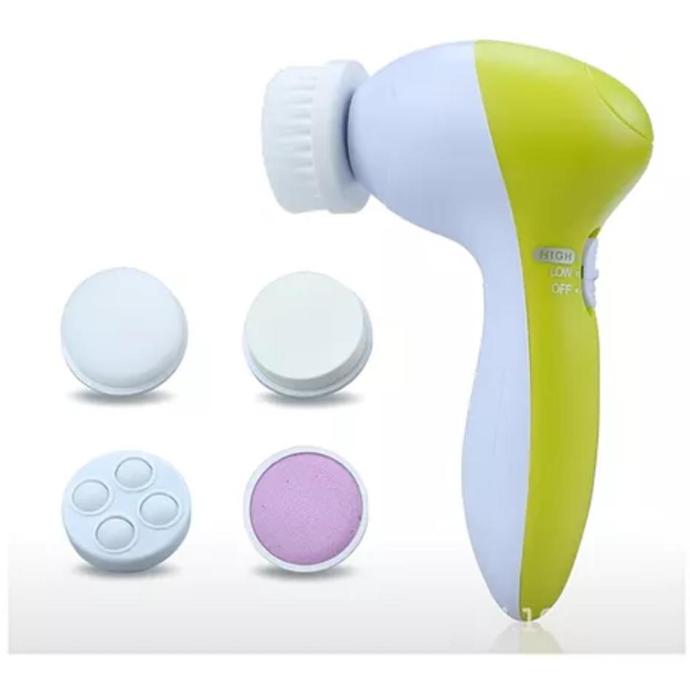 Masajeador Cepillo Facial Eléctrico Portátil Exfoliante 5/1 Color Verde