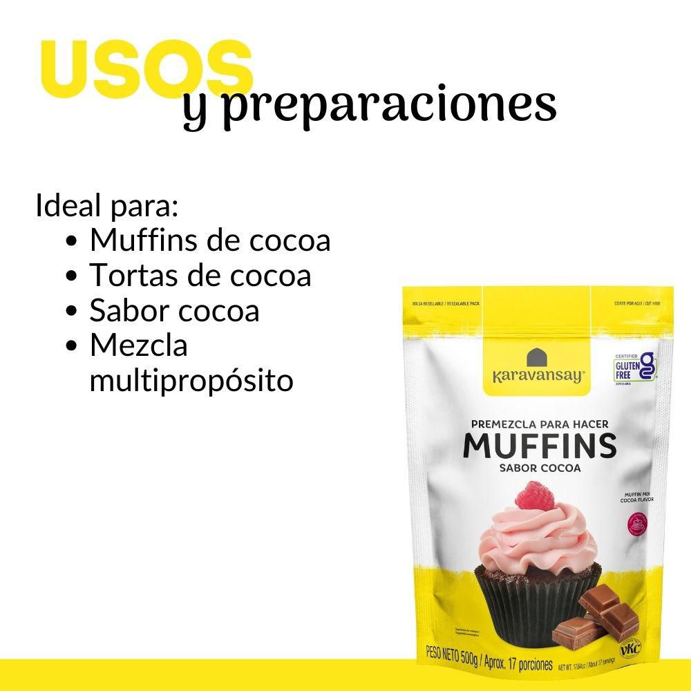 Premezcla Karavansay Muffins Cocoa (500  gr) img #4