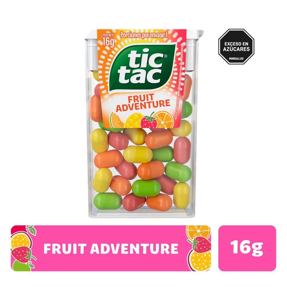 Menta TIC TAC Fruit Adventure Unidad (16 gr)