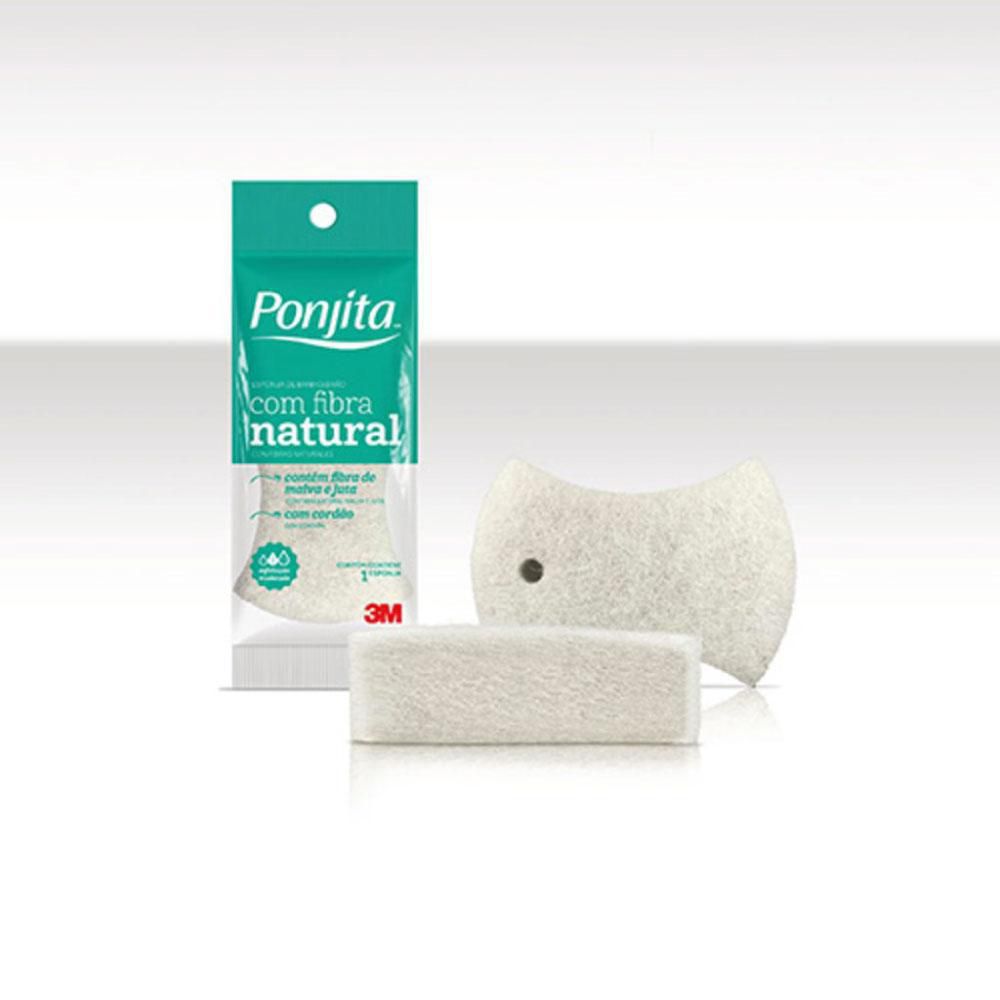 Esponja PONJITA con fibra natural (1 und)