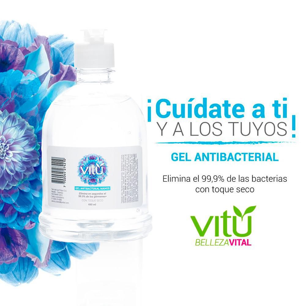 Gel VITU Antibacterial manos (480  ml) img #4