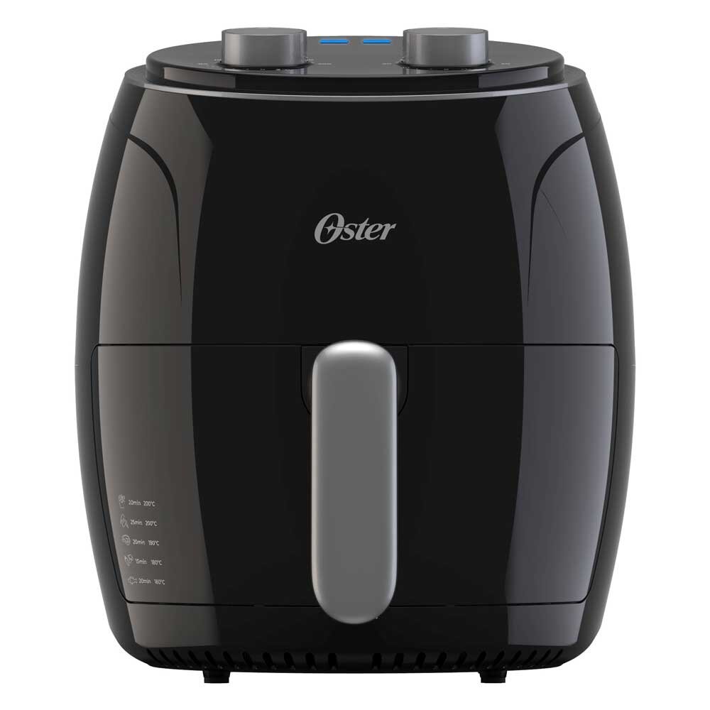 Freidora de aire Oster 3.8 Litros Manual Antiadherente CKSTAF38MNS Negra