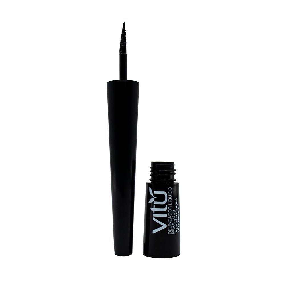 Delineador para ojos VITU Plumón tono negro (2.5  und)