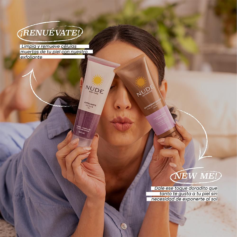 Autobronceador NUDE Crema + exfoliante en gel (240  ml) img #5