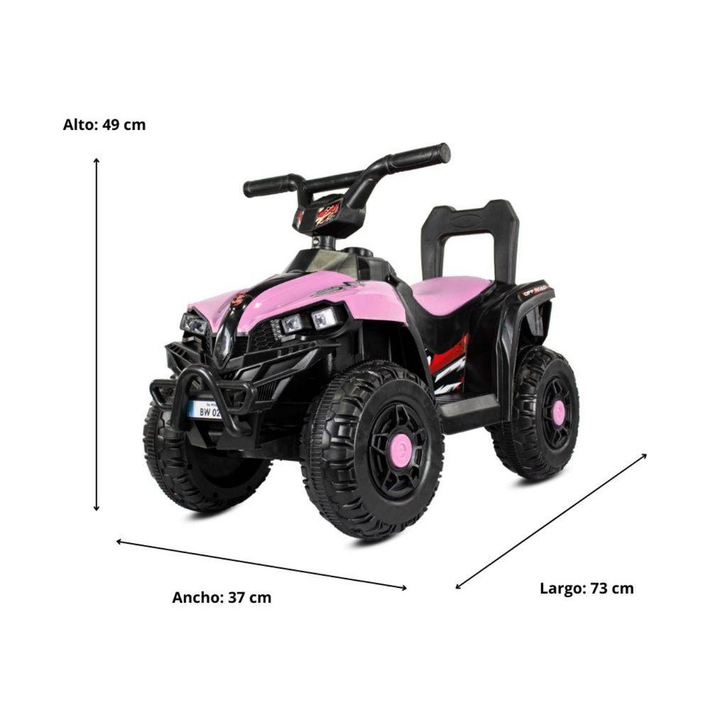 Cuatrimoto Eléctrica Para Niños Volt 6V Rosado  Montable PRINSEL img #7