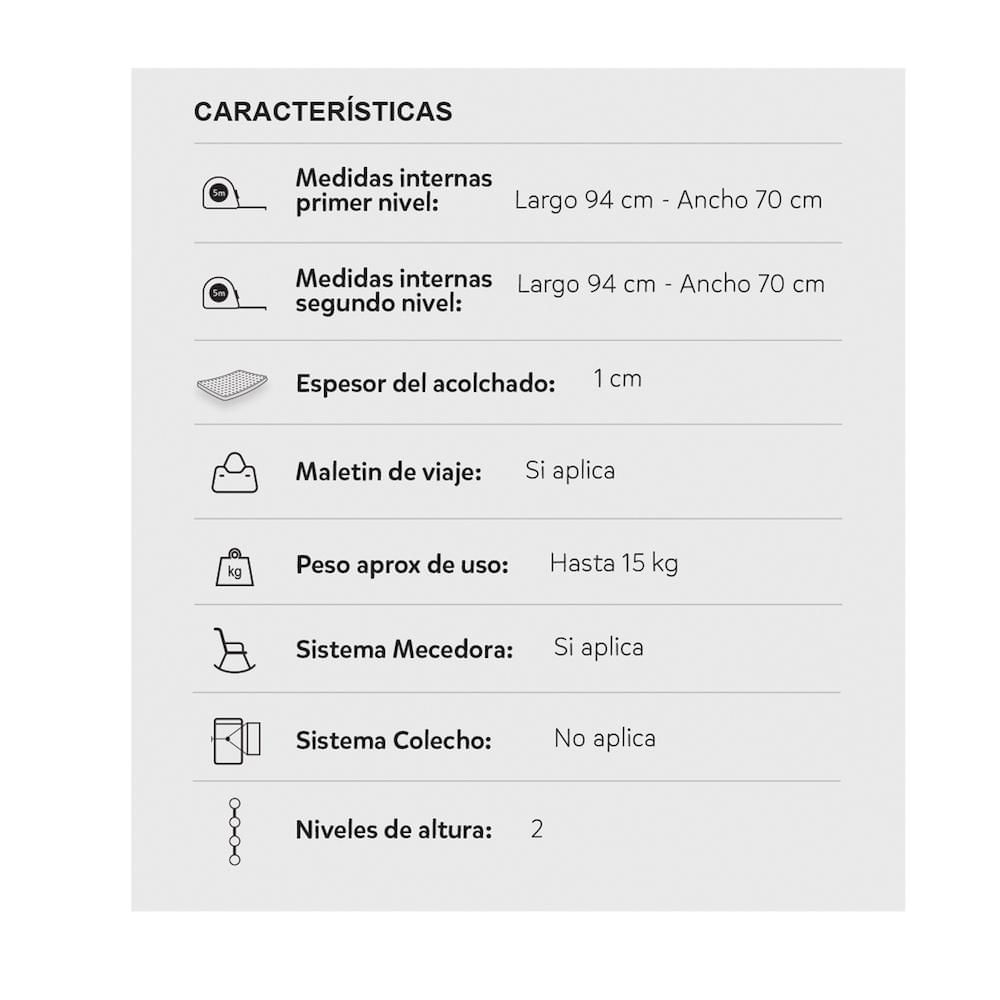 Cuna Mecedora Bebé PREMIUM BABY NAPOLESGRYG img #8