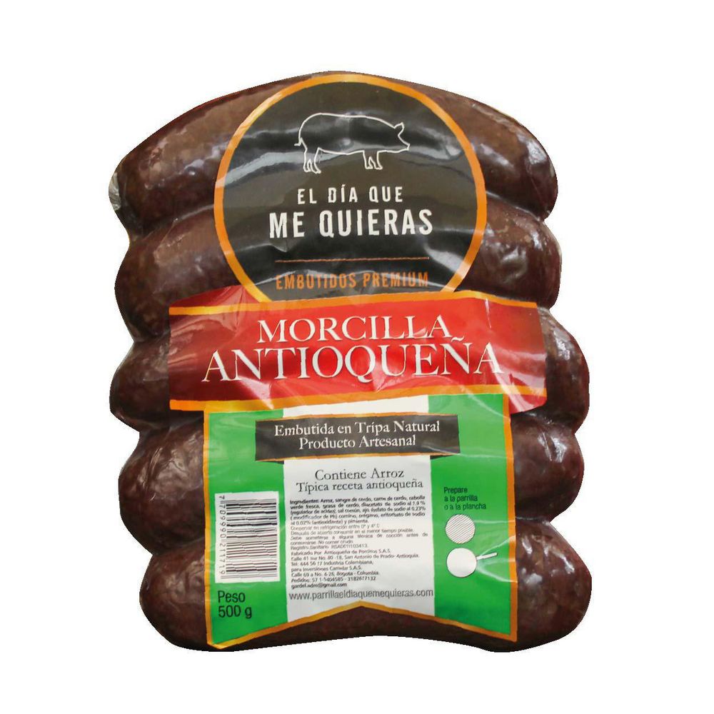 Morcilla o rellena EL DIA QUE ME QUIERAS fresca (500  gr)
