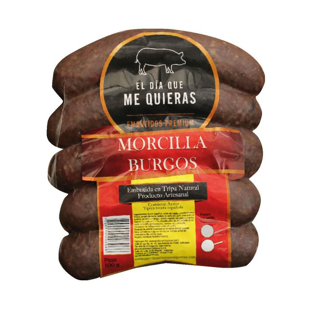 Morcilla o rellena EL DIA QUE ME QUIERAS burgos (500  gr)