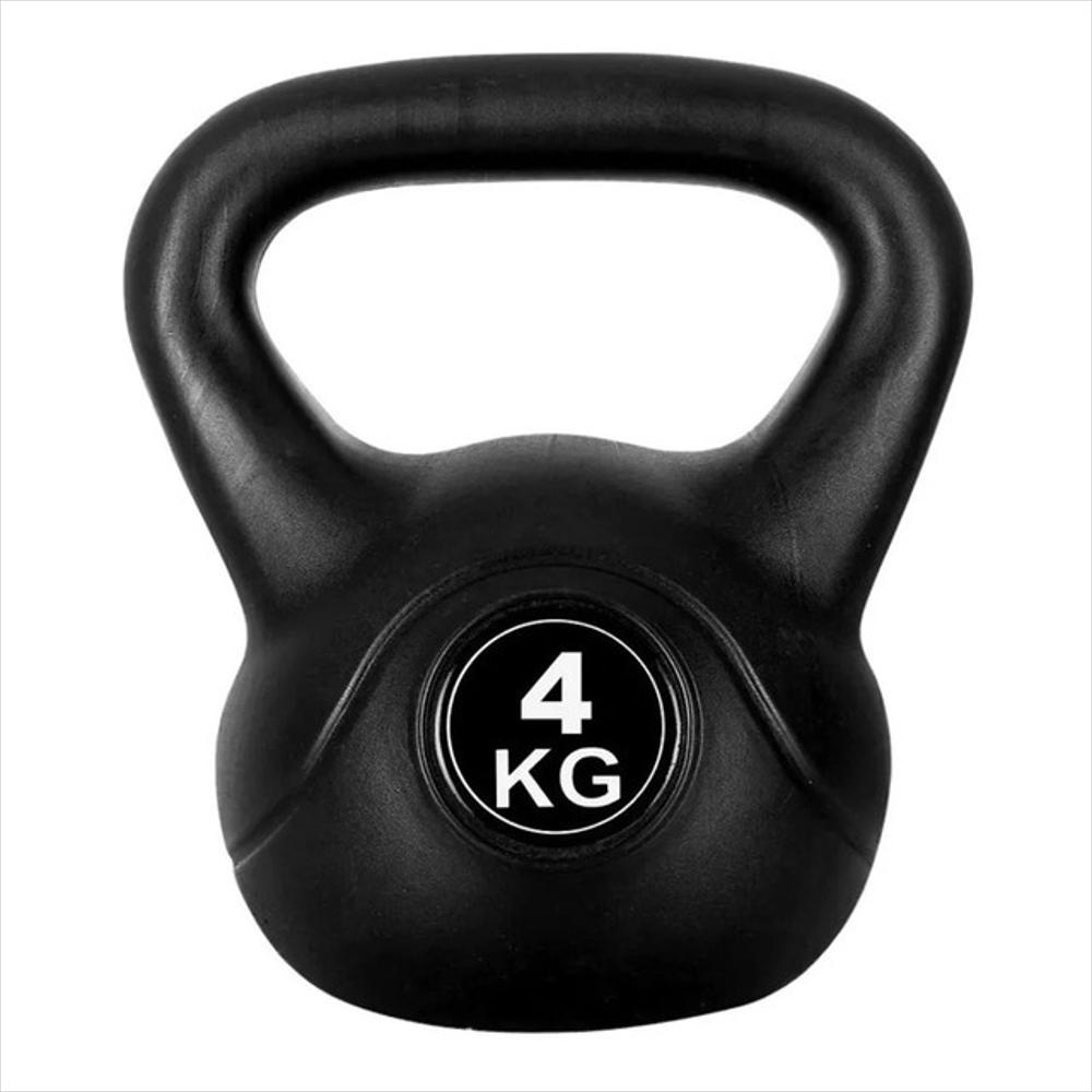 Mancuerna Pesa Rusa 4Kg Unidad Entrenamiento Funcional Negro