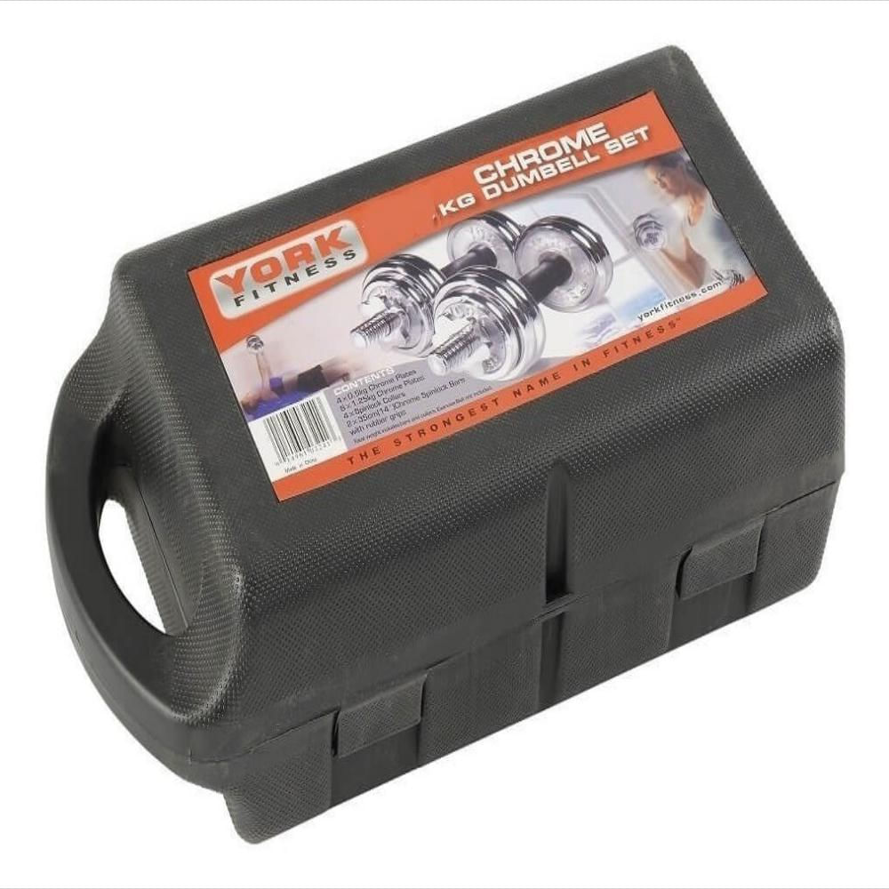 Kit Pesas Mancuernas 20 Kg 40 Lb Gimnasio Portatil + Estuche img #4