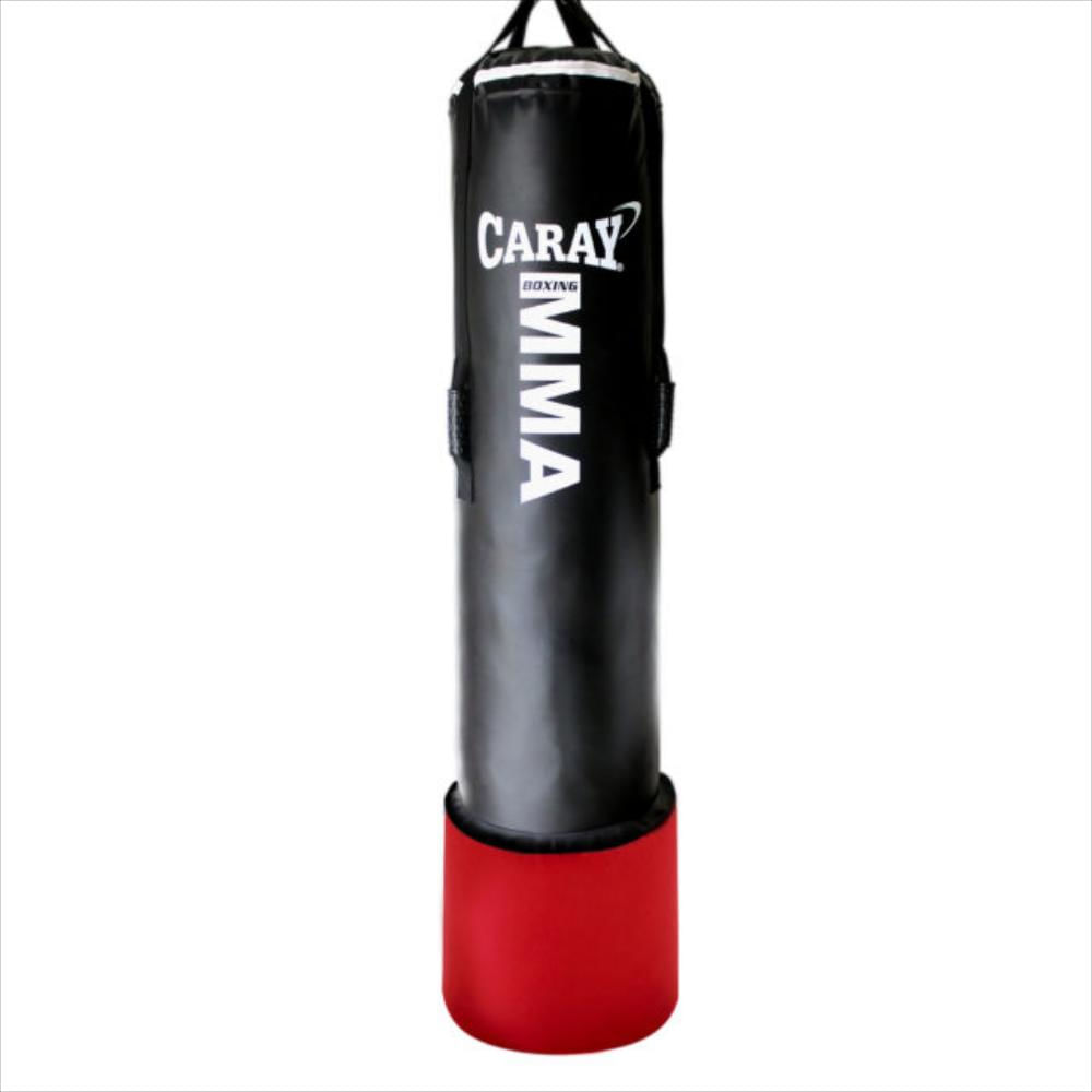 Saco De Boxeo Con Agarradera Mma Negro/Rojo Extralargo 1,55 Mts X 33 Cms De Diámetro