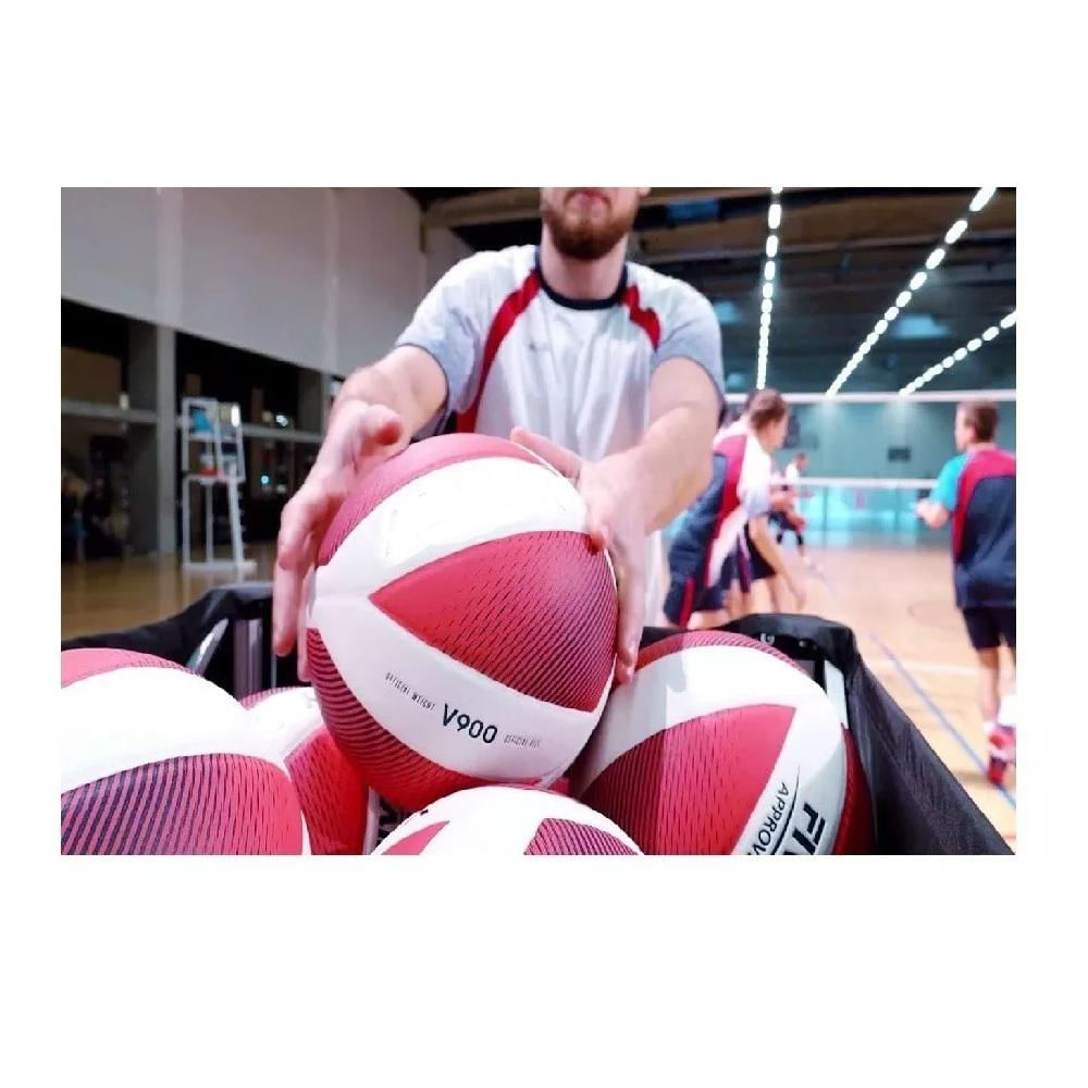 Balón De Voleibol V900 Blanco Rojo img #2