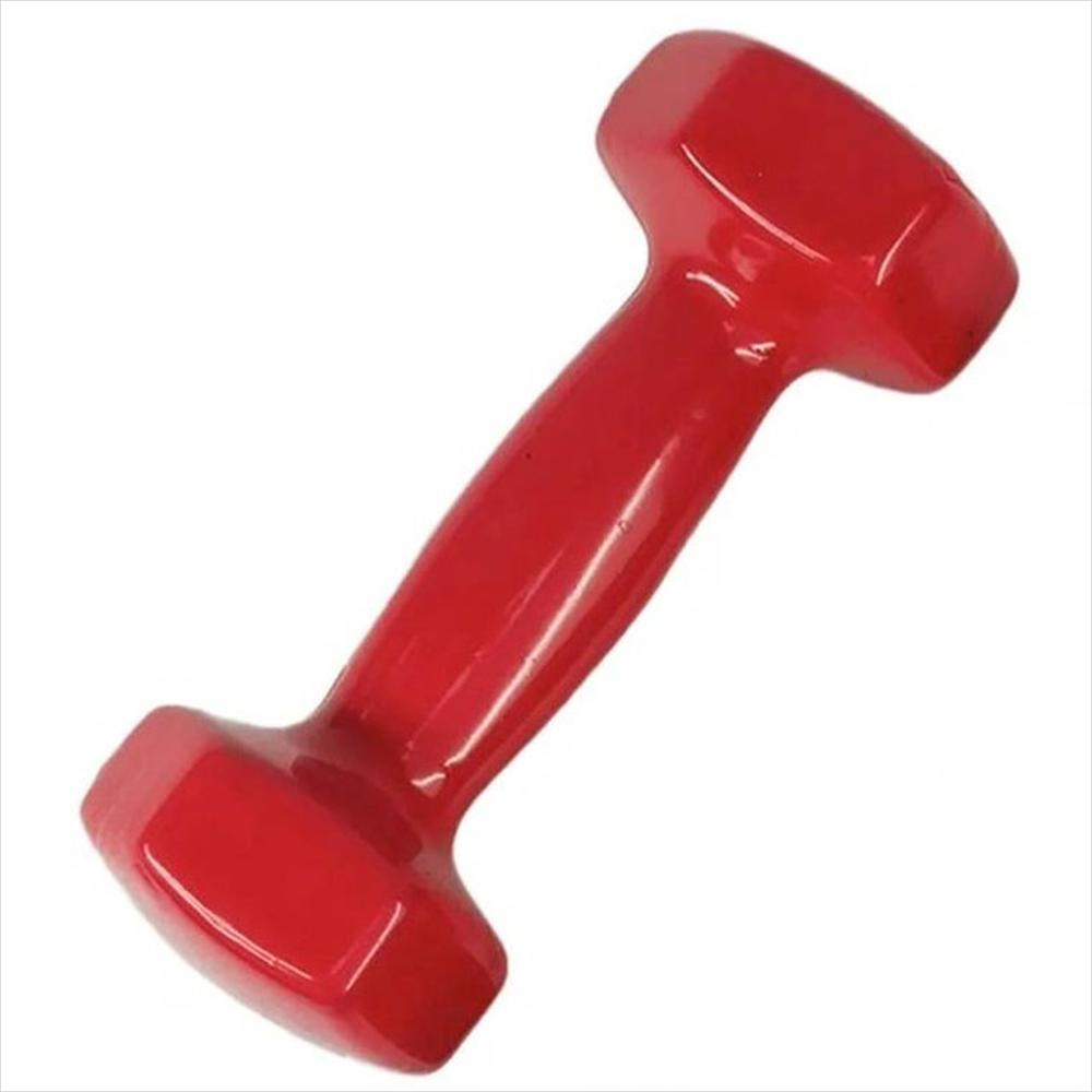 Mancuerna Vinilo Encauchetada 1Kg 1 Unidad Roja