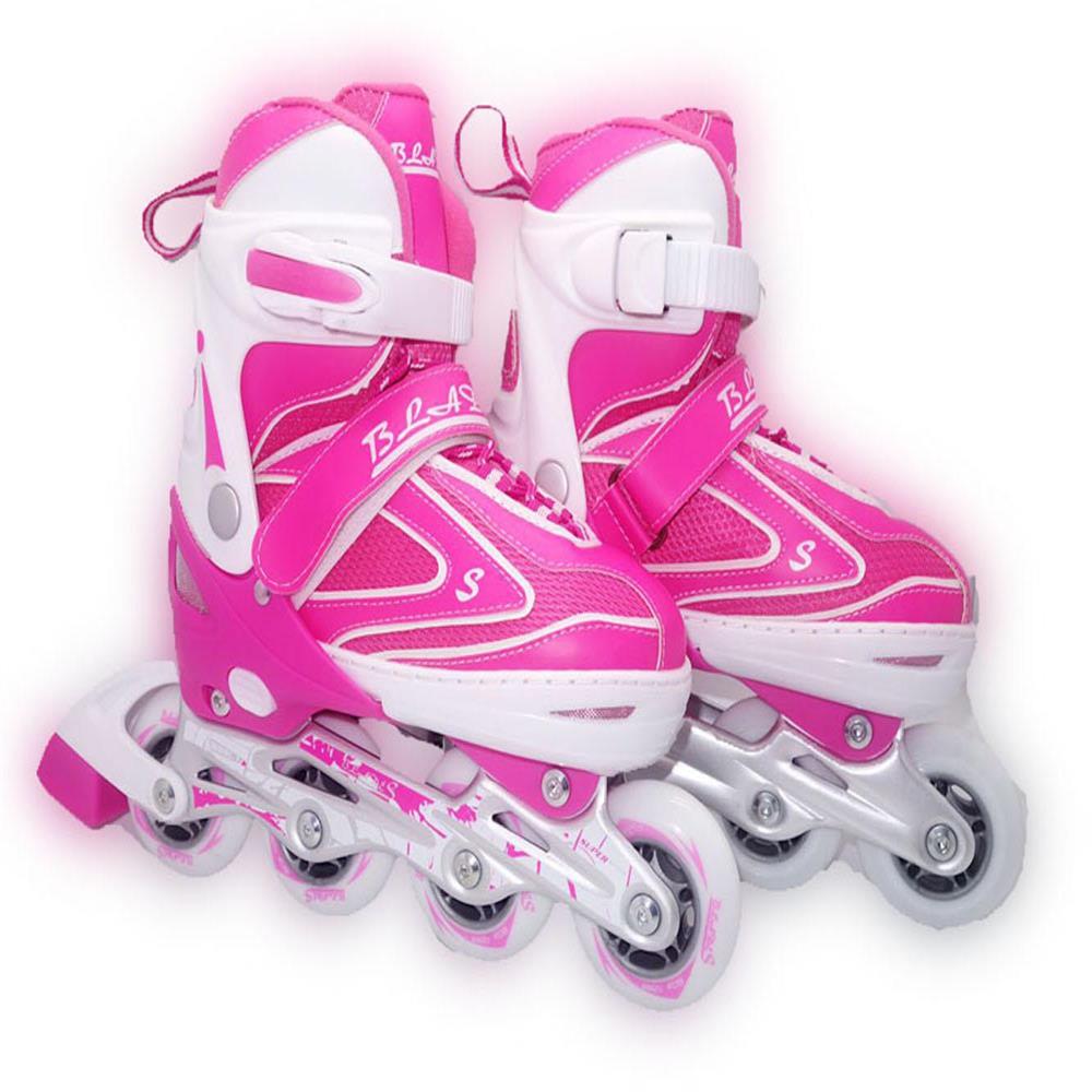 Patines En Linea Semiprofesionales Rosados 35 38 img #3