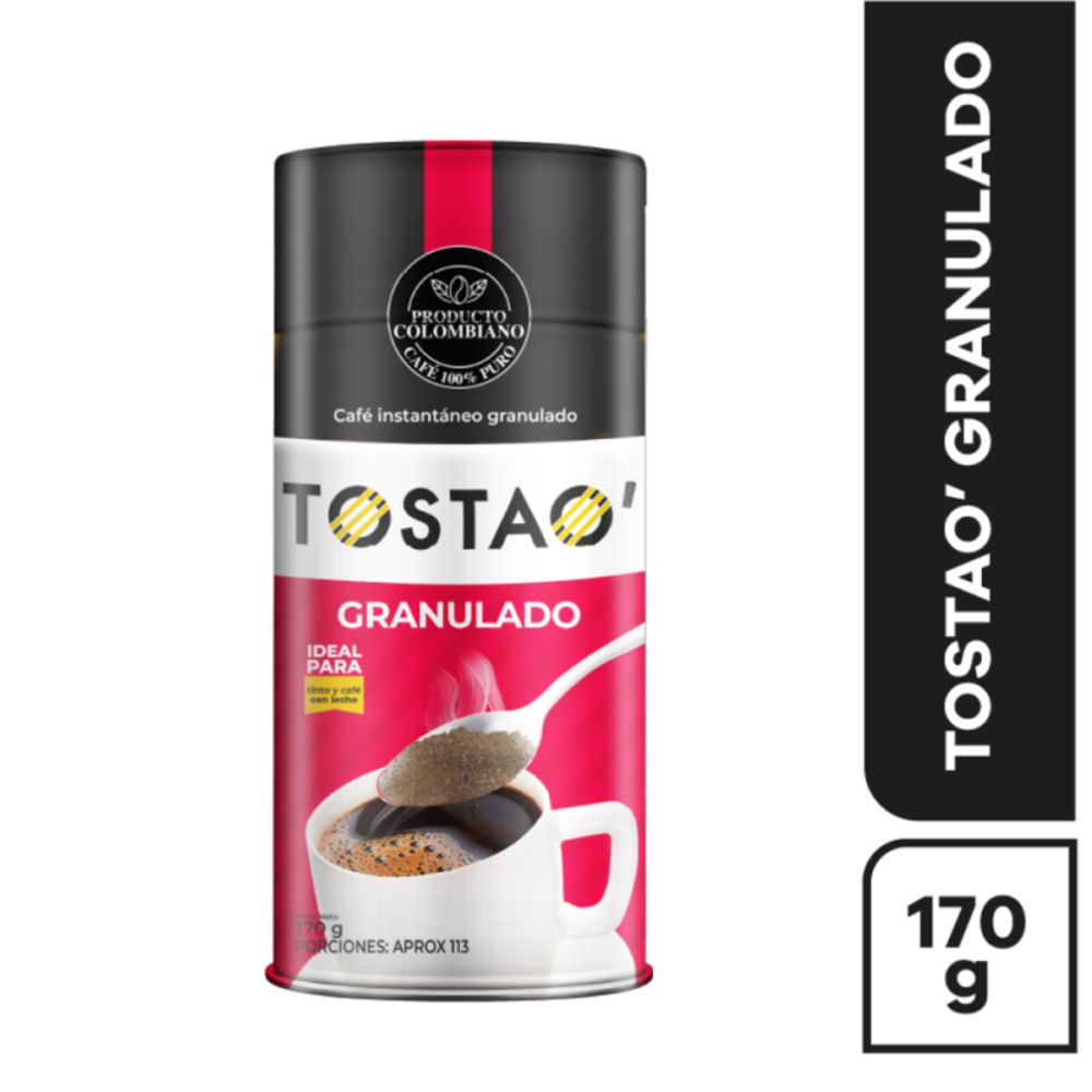 Café TOSTAO Soluble Instantáneo Granulado (170  gr)