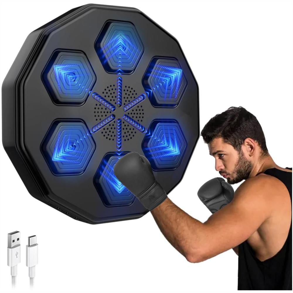 Maquina De Boxeo Musical De Pared Simulador De Boxeo Luz Led img #1