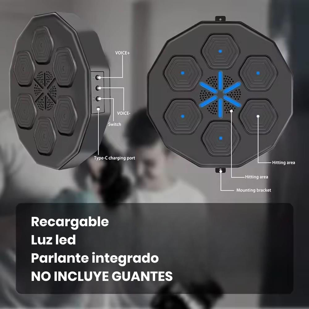 Maquina De Boxeo Musical De Pared Simulador De Boxeo Luz Led img #5