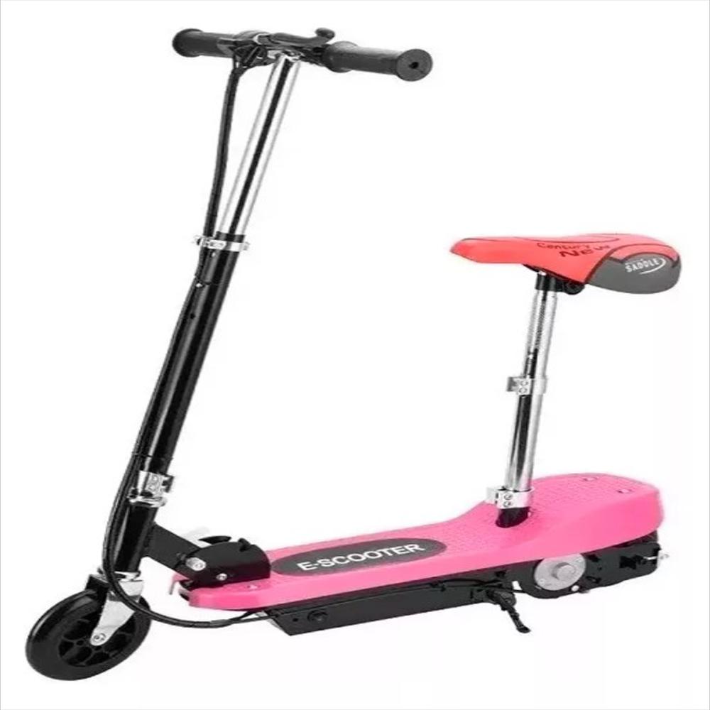 Patineta Scooter Electrica Con Silla Para Niños Y Niñas Rosa Patineta Scooter Electrica Con Silla Para Niños Y Niñas Rosa