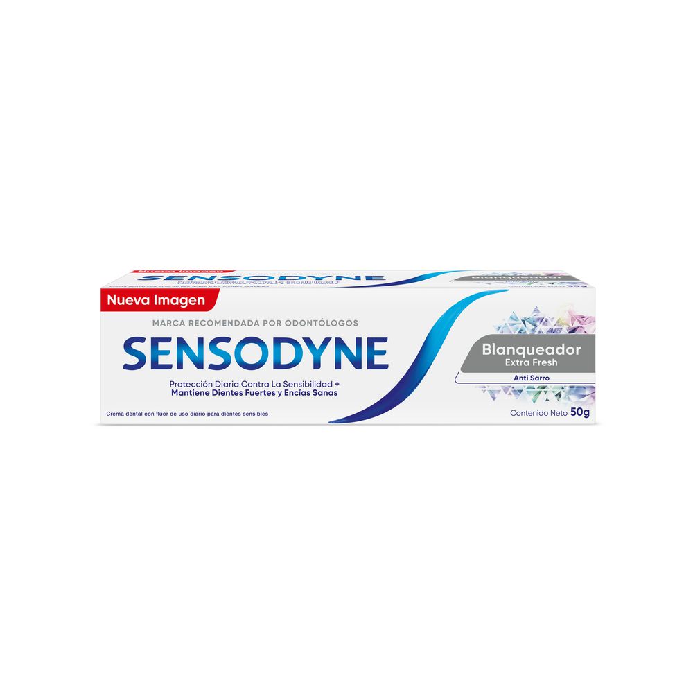 Crema dental SENSODYNE blanqueador extra fresh (50  gr)