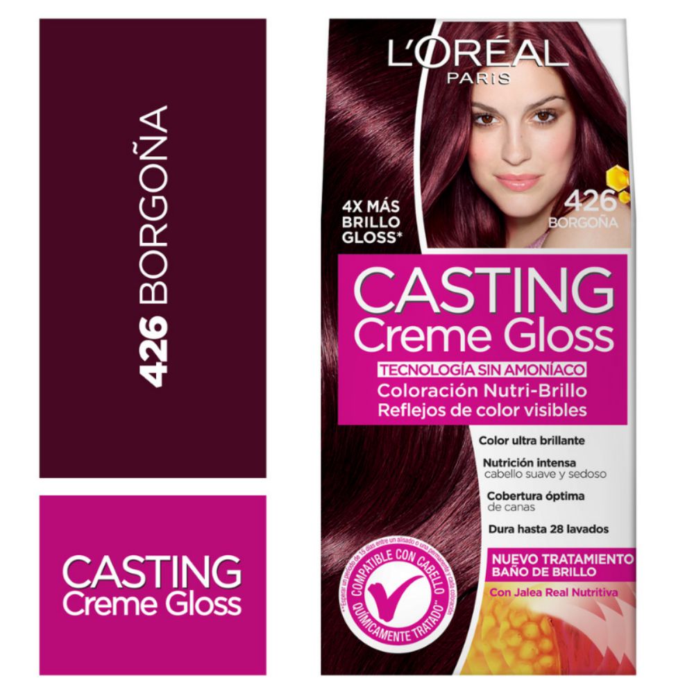 Tintura CASTING CREME sin amoníaco borgoña 426 (1 und)