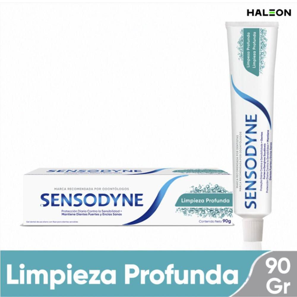Crema dental SENSODYNE limpieza profunda (90 gr)