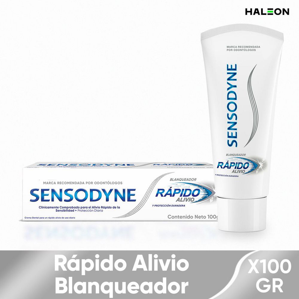 Crema dental SENSODYNE rápido alivio blanqueador (65 ml)