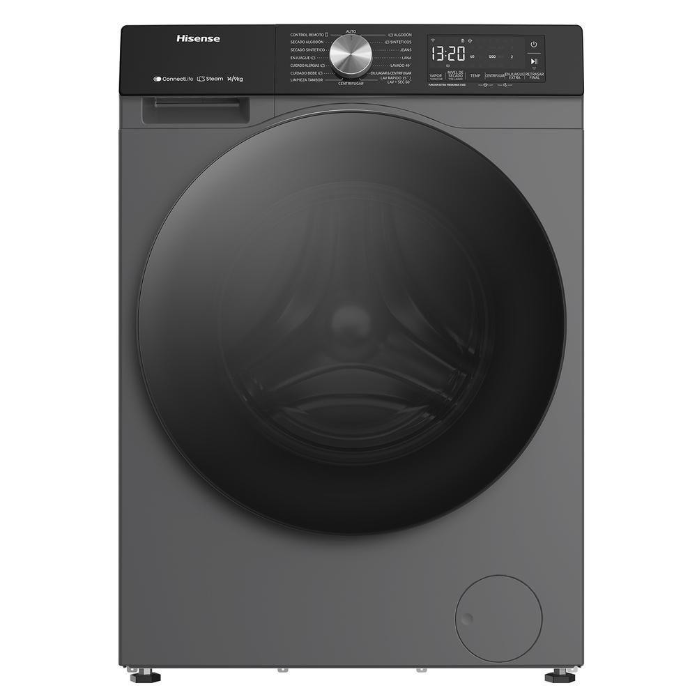 Lavadora Secadora HISENSE Eléctrica 15 kg WD3S1543BT Titanium Gray