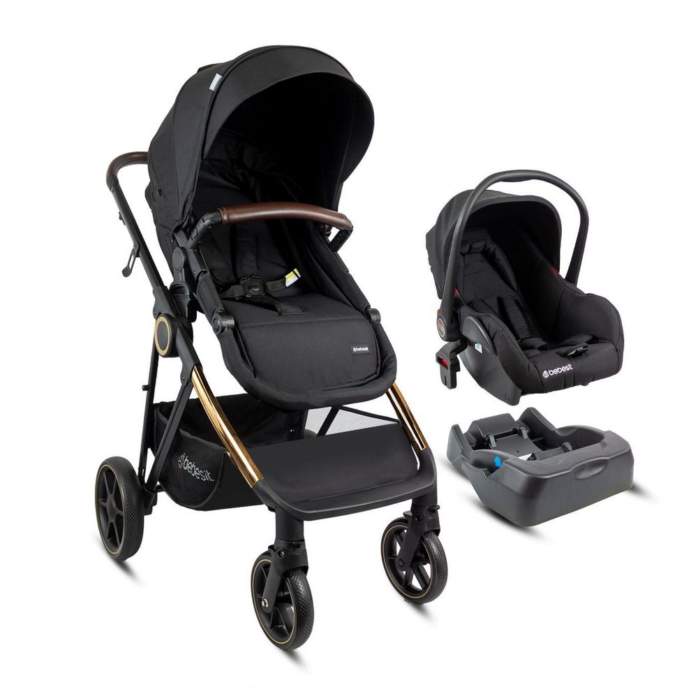 Travel System Cosmos Gold Black Premium BEBESIT 5284GD