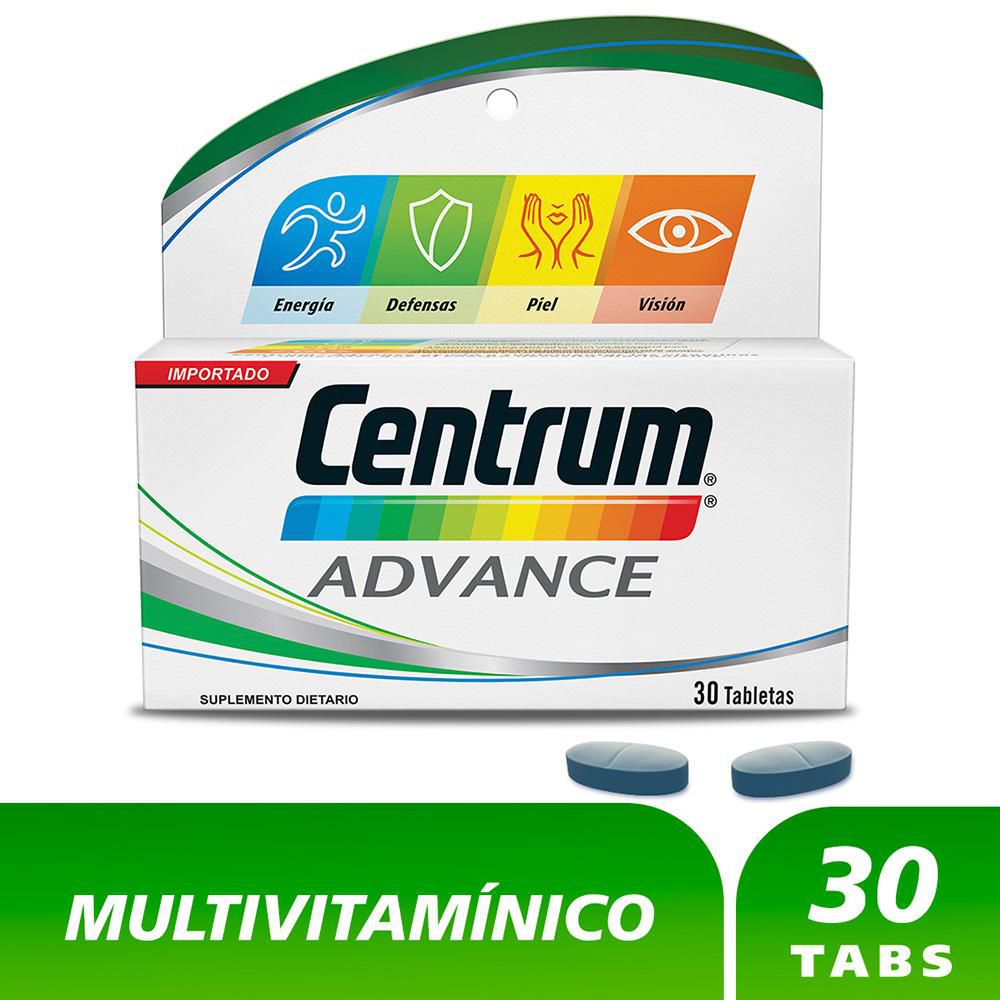 Tabletas CENTRUM multivitamínico advance (30  und)