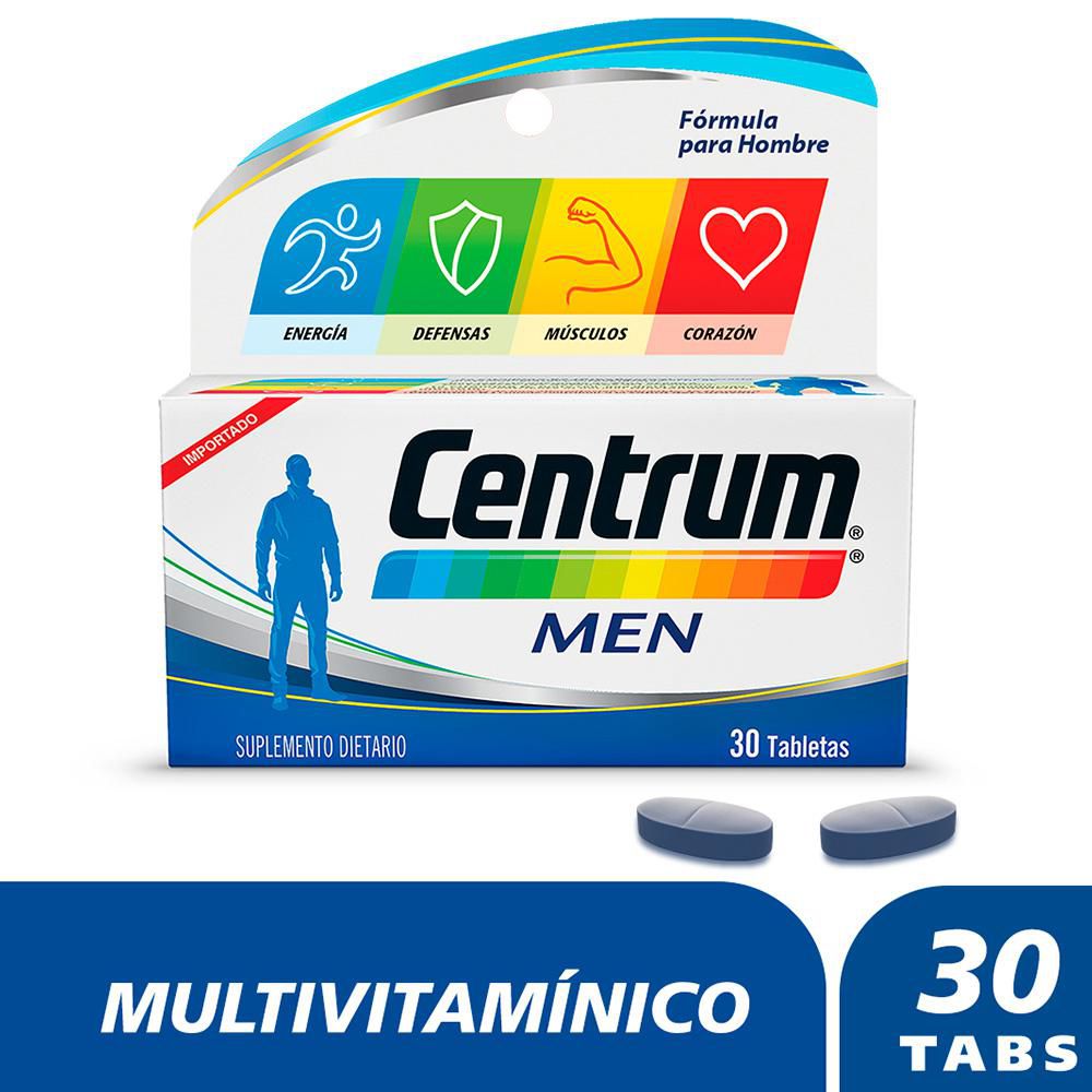 Tabletas CENTRUM multivitamínico men (30  und)