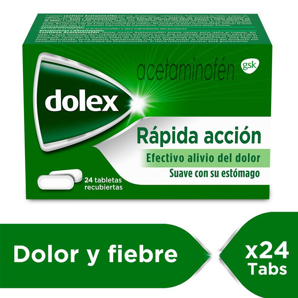 Tabletas DOLEX rápida acción (24 und)