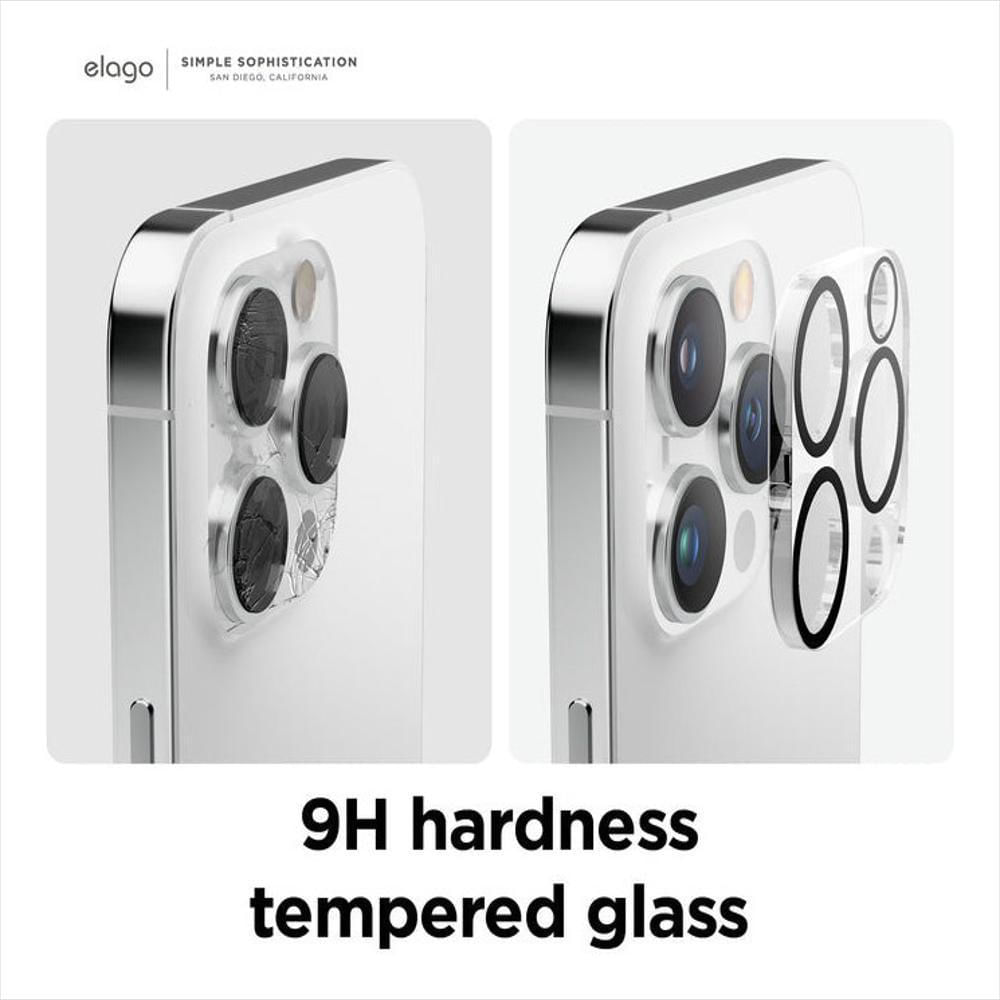 Vidrio Protector De Cámara Para Iphone 14 Pro / 14 Pro Max Completo Clear img #2