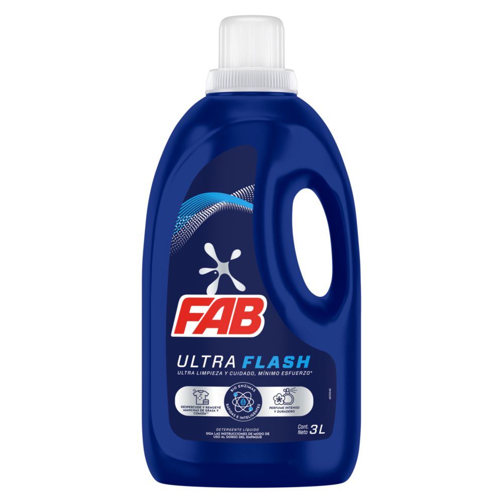 Detergente líquido FAB ultra flash (3000  ml)
