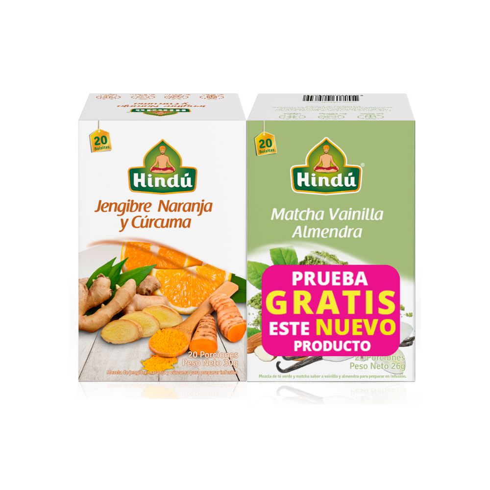 Infusión HINDU jengibre + té matcha vainilla (30 gr)
