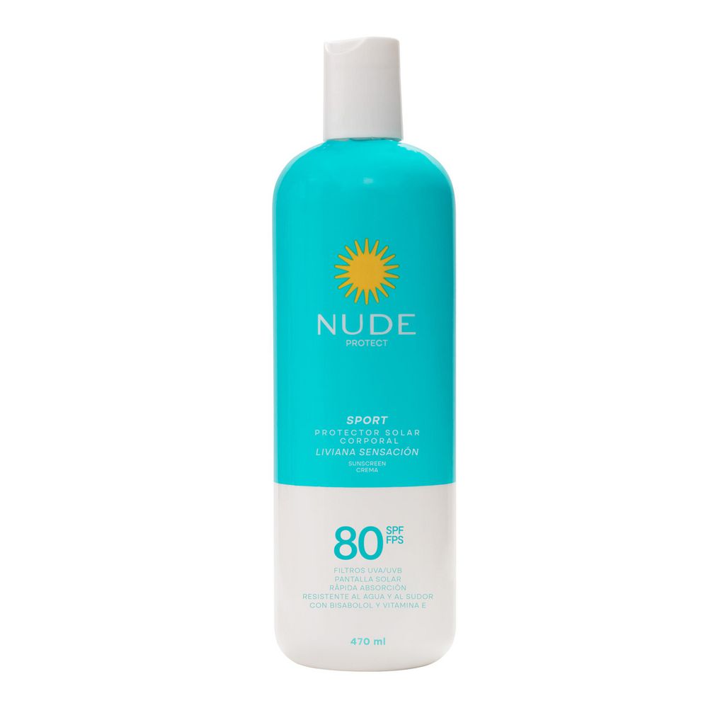 Protector solar NUDE sport FPS 80 (470 ml)