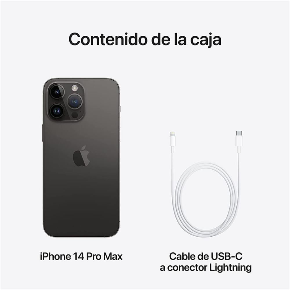 Iphone 14 Pro Max 256Gb Negro Espacial + Vidrio Y Silicona img #3