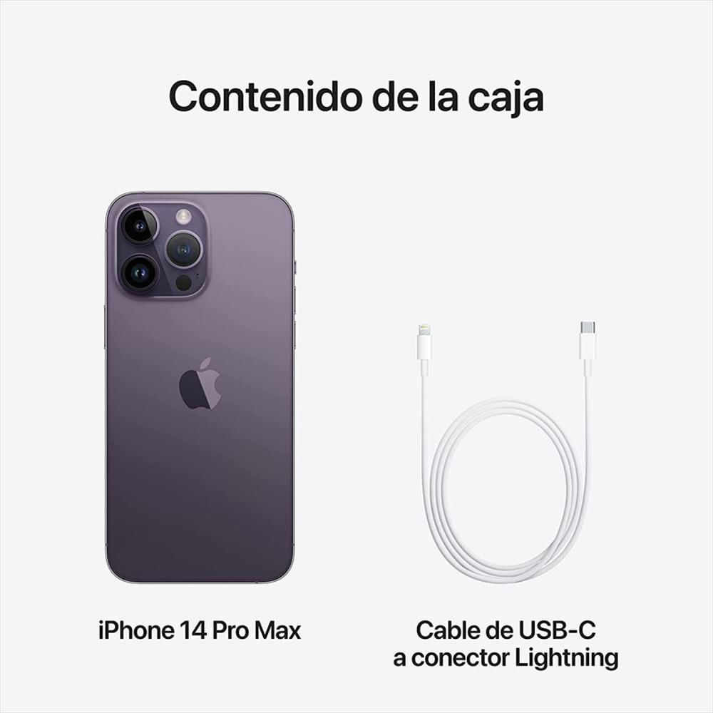 Iphone 14 Pro Max 256Gb Morado + Silicona Y Vidrio img #3