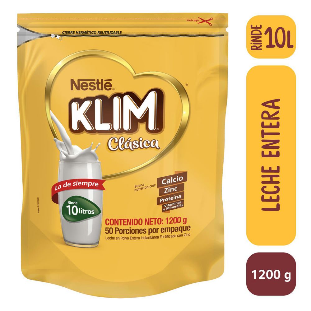 Leche en polvo KLIM clásica doypack (1200 gr)