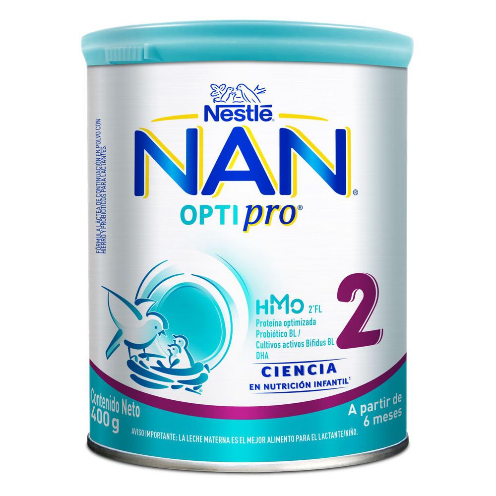 Fórmula infantil NAN Optipro 2 lata (400  gr) img #2