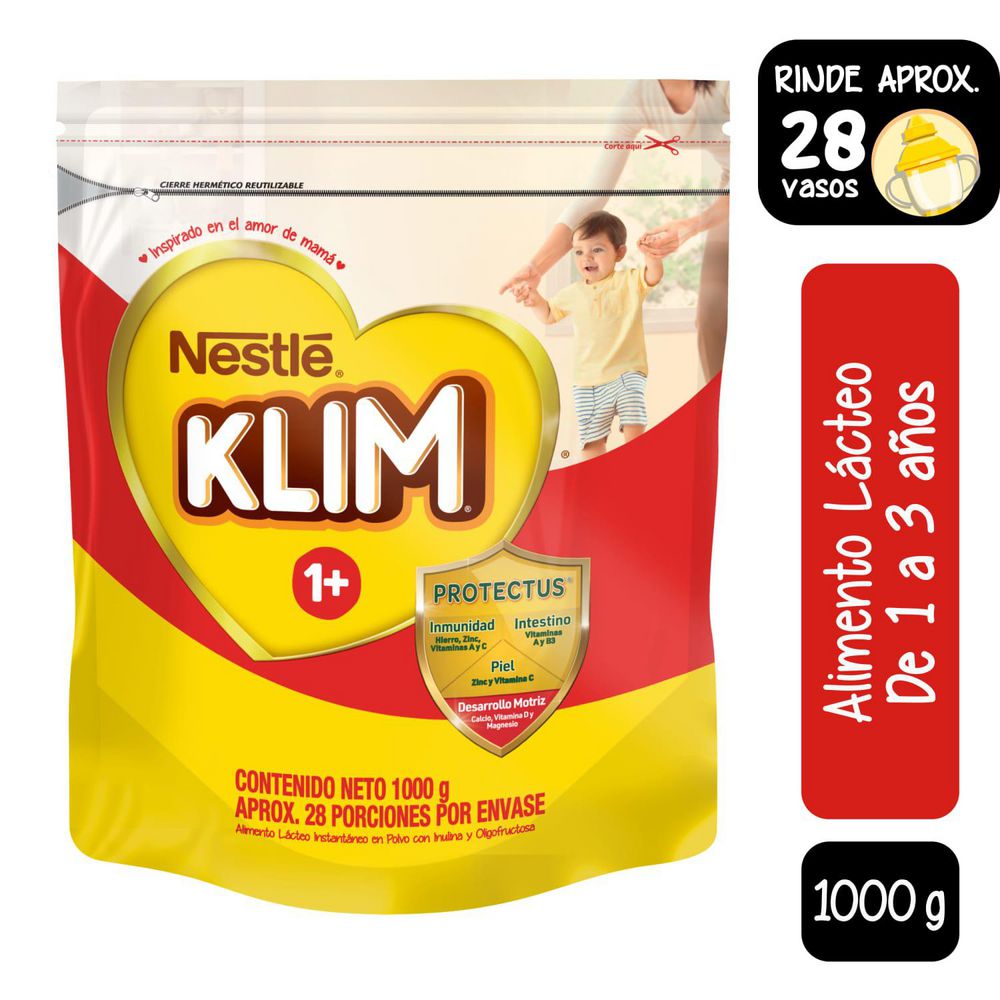 Alimento lácteo KLIM 1+ doypack (1000  gr)
