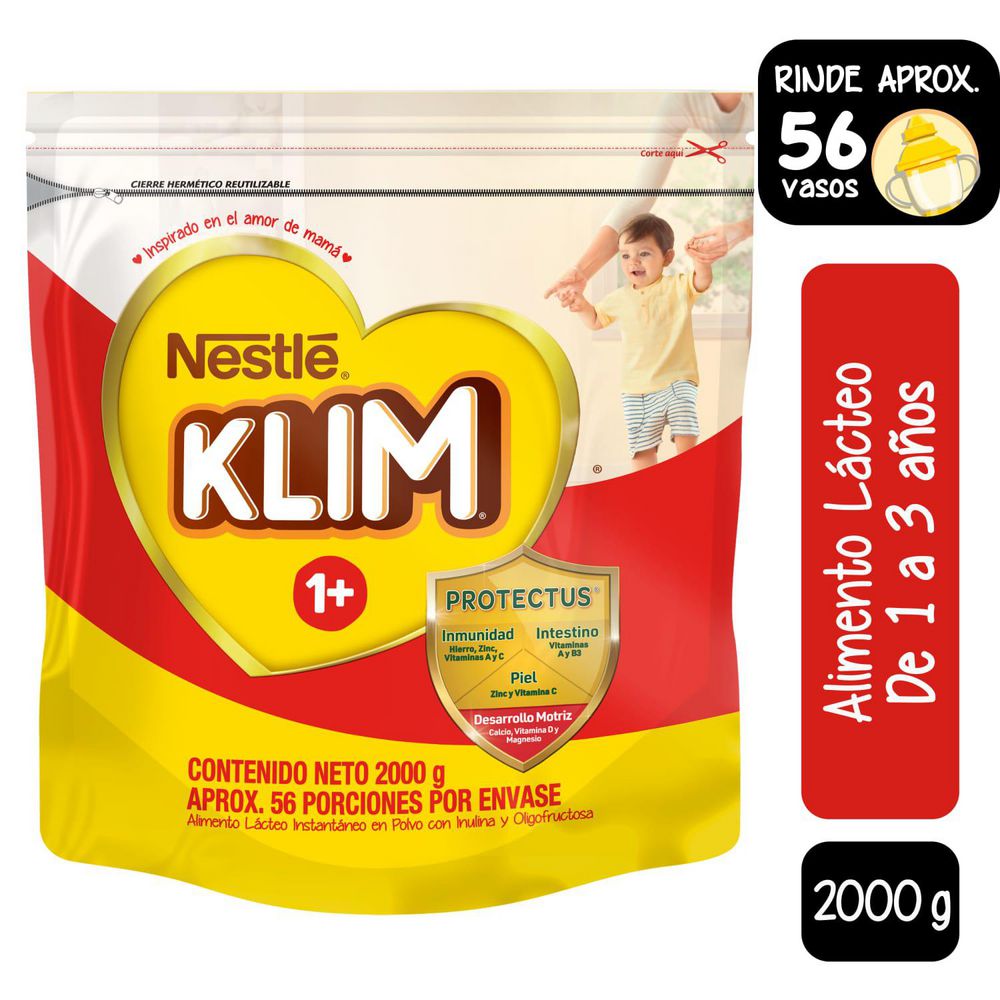 Alimento lácteo KLIM 1+ doypack (2000  gr)