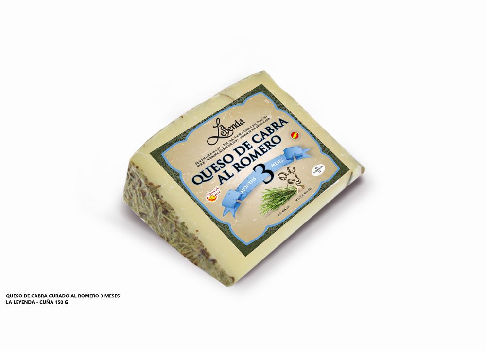 Queso de cabra Spanish Cheese Al romero cuña (150  gr)