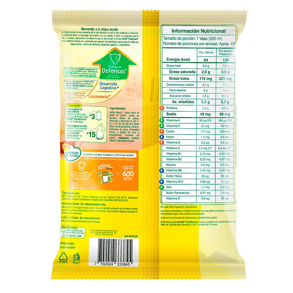 Leche en polvo KLIM  (325  gr) img #2