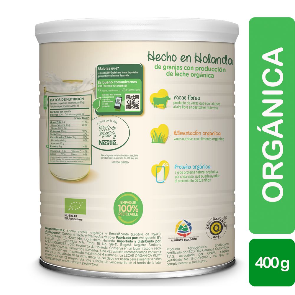 Leche KLIM  (400  gr) img #2