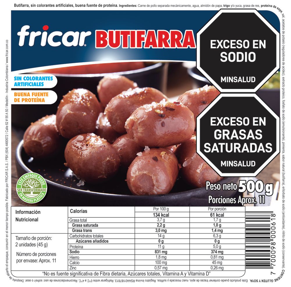 butifarras FRICAR (500 gr)