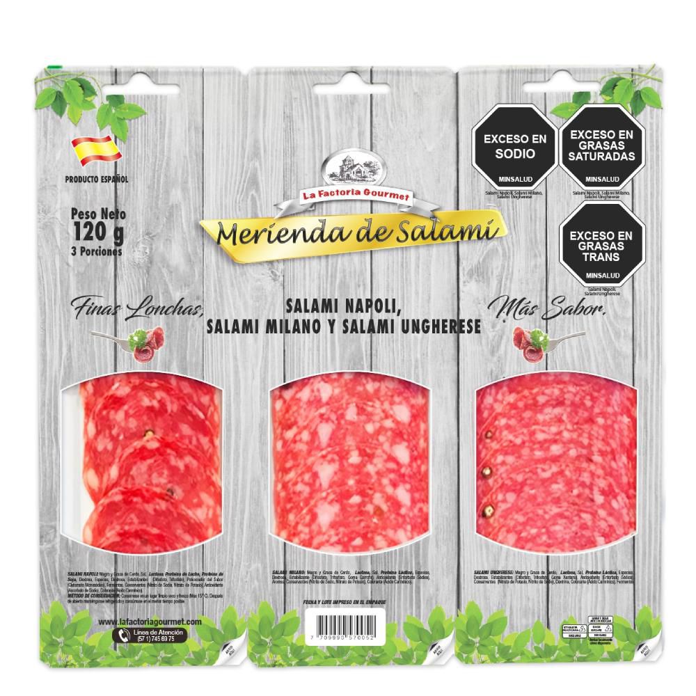 Mix madurados LA FACTORIA GOURMET Salami surtido (120  gr)